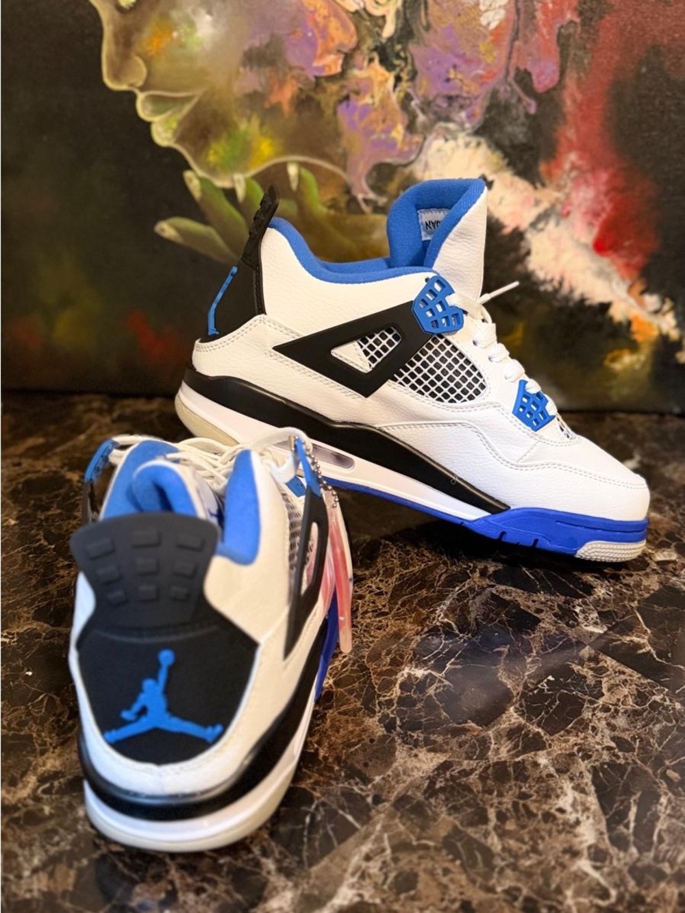 Jordan Kids Sneakers - White, Blue & Black